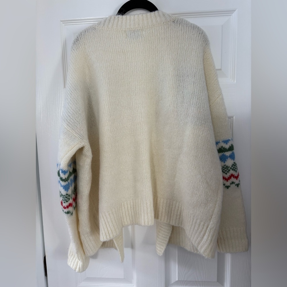 FRNCH Fairisle Cardigan Sweater - Picture 6 of 7